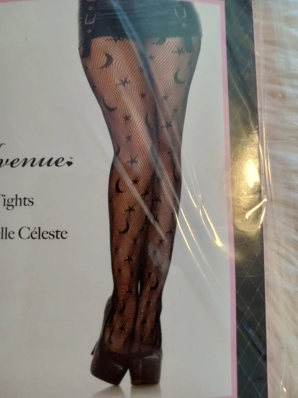 Leg Avenue Celestial Net Tights - Black